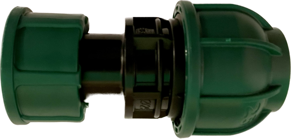 Anschlussverschraubung PE-Rohr x 1" IG, Klemmverbinder (PN10)